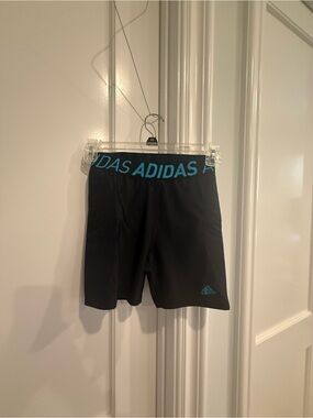 adidas Black girls softball sliding spandex shorts